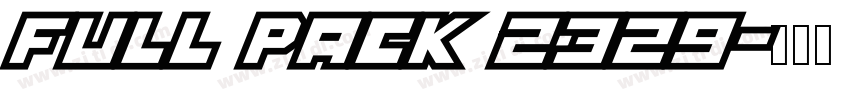 Full Pack 2329字体转换